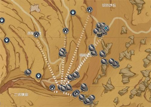 原神3.4沙脂蛹采集位置大全 沙脂蛹采集路线一览1